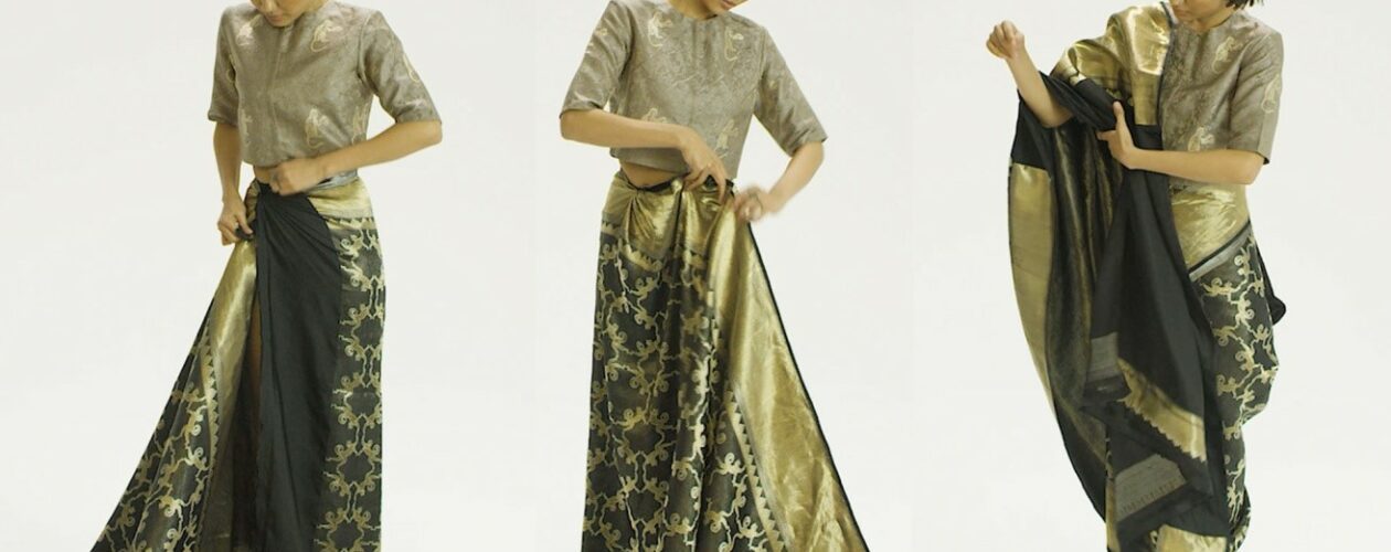 history of saree draping